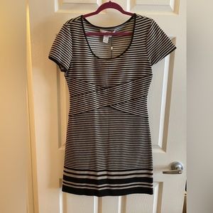 Studio M Women’s Striped Bodycon Dress NWT L Large